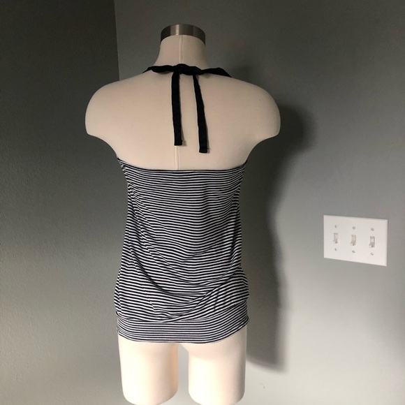 Express Striped Halter Tank Top Blouse - Picture 3 of 16